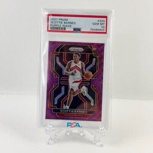 SCOTTIE BARNES 2021-22 Panini Prizm Purple Wave Rookie SP #320 Gem Mint PSA 10