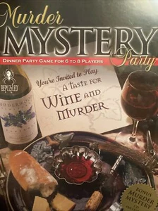 Murder Mystery Party A Taste for Wine and Murder Adult Dinner Board Game NEW - Picture 1 of 6