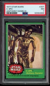 1977 Star Wars #207 C-3PO Anthony Daniels PSA 7 - Picture 1 of 2