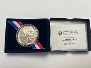 USA 2001 D - American Buffalo Commemorative Silver Dollar Coin - UNC - Box/COA - Picture 1 of 16
