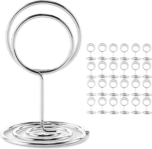 26Pcs Place Card Holder, Table Number Holders, Wire Picture Holder, Small Size T - Picture 1 of 12