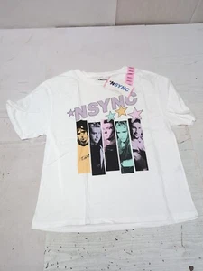 Mercancía Oficial Damas Camiseta Suave Manga Corta Banda Licenciada NSYNC Talla Pequeña L7 - Imagen 1 de 4