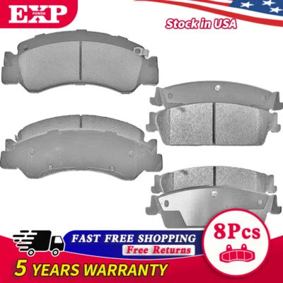 Front Rear Brake Pads for 2008 - 2013 GMC Sierra 1500 Yukon Chevy Avalanche - Изображение 1 из 4