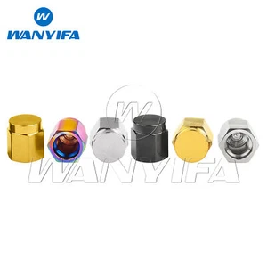 Tapa de válvula Presta de titanio boquilla hexagonal tubo interior cubierta antipolvo para motocicleta bicicleta - Imagen 1 de 12