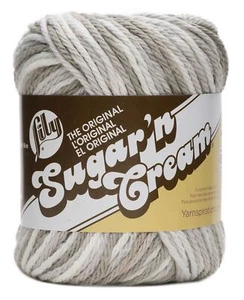 Lily Sugar'n Cream Yarn - Ombres-Greige Ombre - 6 Pack - Picture 1 of 1