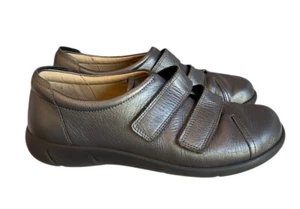 Hotter Leap Peltre Cuero Plateado Correas Mujer Reino Unido 6 Sin Cordones Concepto Confort - Imagen 1 de 10