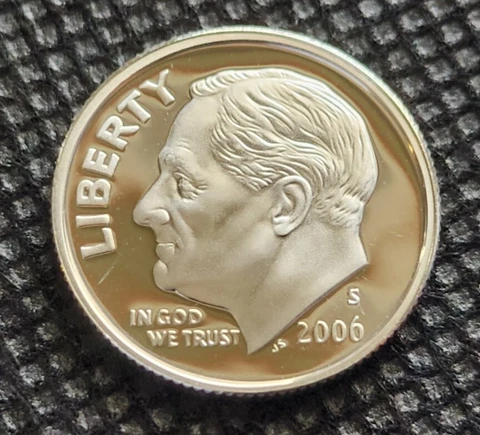 2006 S Silver Proof Roosevelt Dime - From a Proof Set - FREE SHIPPING Cover