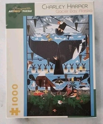 New - Charley Harper - Glacier Bay, Alaska Puzzle: 1000 Pcs - NEW IN BOX - Image 1 of 4