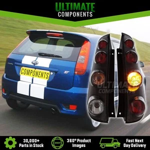 Ford Fiesta Mk6 3 Door 2002-2005 Black Lexus Upgrade Rear Tail Lights Back Lamps - Picture 1 of 13