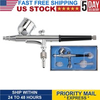 Double Action 0.3mm Airbrush Sprayer Kit Cake Paint Art Spray Gun Set For Tattoo