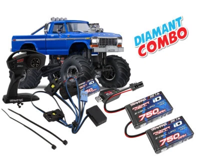 Traxxas TRX-4MT Ford F150 Monster Truck blau Diamant Combo TRX98044-1-BLUE-DIAMA - Bild 1 von 4
