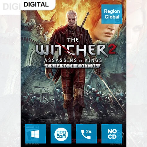 The Witcher 2 Assassins of Kings Enhanced Edition PC Game GoG Key Region Free - Image 1 of 1