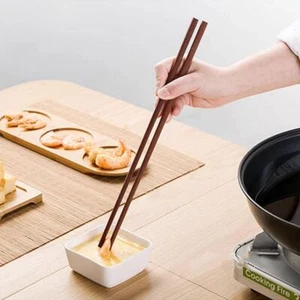-Palillos Hotpot de sándalo rojo largos reutilizables de madera - Imagen 1 de 25