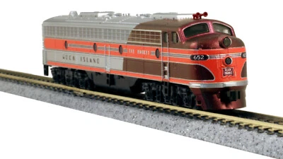 N Kato Kobo Custom 176-5365-KB1 Rock Island EMD E8A Diesel Locomotive #652 - Image 1 of 4