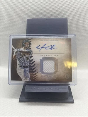 Parche de atletismo automático reliquia Matt Olson 2015 Bowman Inception #IAR-MO Foto 1 de 2