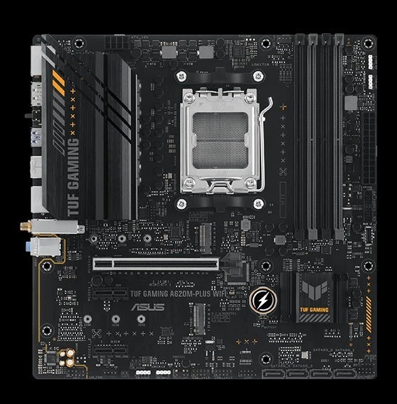 ASUS TUF GAMING A620M-PLUS mATX Mainboard Sockel AM5 M.2/USB3.2/DP/HDMI - Bild 1 von 1