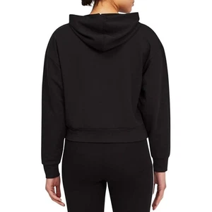 PUMA Modern Sport Crop Hoodie Black Women's M Drop Shoulders Pullover Sweatshirt - Picture 1 of 7