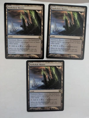 3 Darkslick Shores Scars of Mirrodin MTG NM Free shipping with tracking - Image 1 of 2