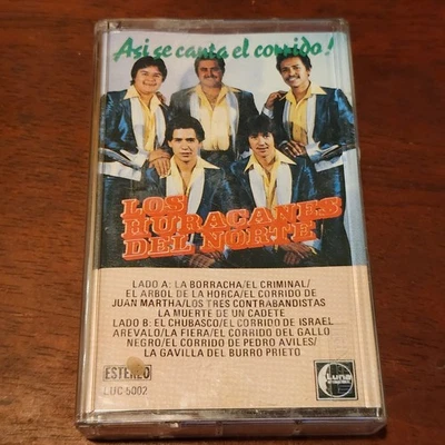 LOS HURACANES DEL NORTE - ASI SE CANTA EL CORRIDO - Cassette Tape - Tested Works Foto 1 de 4