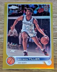 2022-23 Topps Chrome Overtime Elite OTE #67 Bryson Tiller Gold Refractor 19/50 - Bild 1 von 2