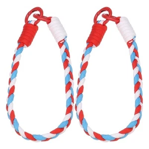 Woven Phone Wrist Strap, 2 Pcs Nylon Cell Phone Bracelet(White/Red/Blue) - Picture 1 of 5