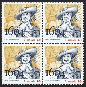 400 Years of FRENCH SETTLEMENT - DUGUA - Canada 2004 #2044 MNH BLOCK of 4 - Bild 1 von 1