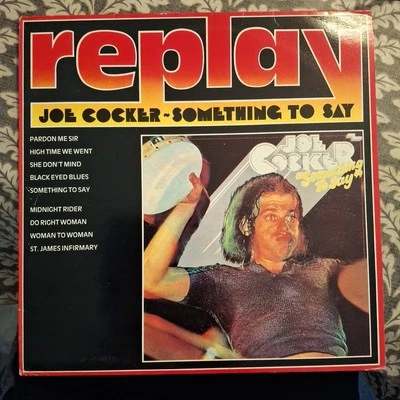 JOE COCKER "SOMETHING TO SAY" VINYL LP 1985 NM - Image 1 of 4