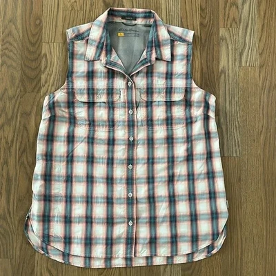 Eddie Bauer Sleeveless Top Medium Women's Travex Classic Fit Outdoor Nylon Hike Foto 1 de 4