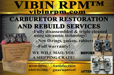 2008-2015 Polaris IQ 600 Fast Pro Snowmobile Carburetor Rebuild Restore Service - Image 1 of 3