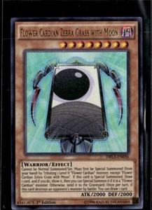 Yugioh Flower Cardian Zebra 1st Edition Dragons of Legends: Unleashed Holo LP - Picture 1 of 2