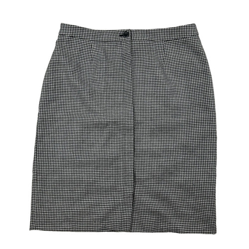 "346"" Gonna a matita Brooks Brothers Nero Bianco Levoso Lana Foderata Bottoni 10"