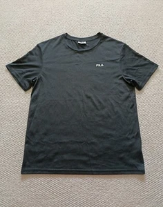 Fila Activewear T-shirt Men's size Medium Grey Polyester Gym Training Tee - Picture 1 of 9