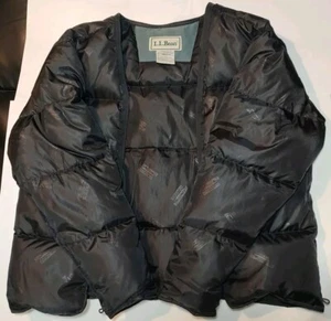 LL Bean Ultralight 850 Goose Down Jacket Puffer Men's Medium No Zip - Picture 1 of 3