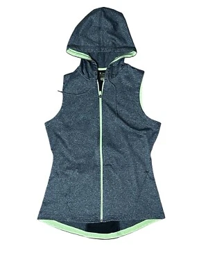 Sudadera con capucha Tek Gear Warm Active Sports sin mangas con cremallera gris verde para mujer talla (M) usada en excelente estado Foto 1 de 4