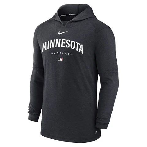 Minnesota Twins Nike Authentic Collection Early Work Tri-Blend Pullover Hoodie Cover