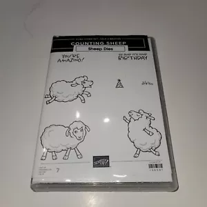 Set di timbri conting pecore e matrici di pecore stampin' UP! Usato in ottime condizioni - Foto 1 di 4