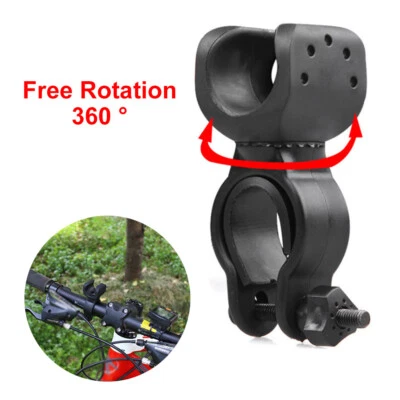 Bicycle LED Torch Bracket Cycling Mount Holder Lights Mount Holder 360° Rotation - Image 1 of 4