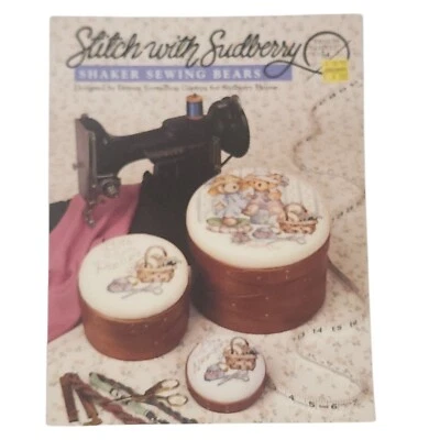 Stitch With Sudberry Shaker Sewing Bears Cross Stitch Pattern Booklet 54 - Image 1 of 3