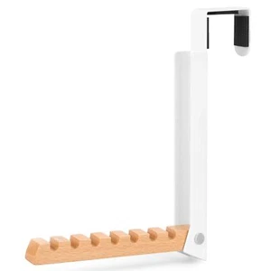 1pc White Over The Door Coat Rack Portable Foldable Laundry Hanger Dryer - Picture 1 of 7