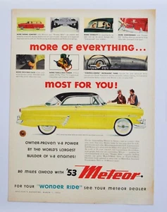 Large Car Ad - 1953 Meteor Crestline (advertisement print poster brochure) - Picture 1 of 1