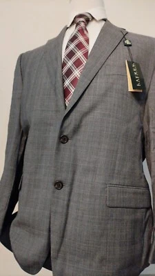 Traje Rhalp Lauren Hombre 41REG, Color Gris, 2 Piezas, Pantalones 35W 36L Foto 1 de 4