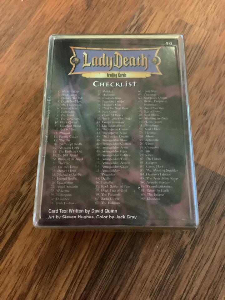 LADY DEATH COVENANT HOLOFOIL CARD SET 1998 ARTBOX CHAOS! - Image 1 of 1