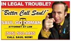 Breaking Bad - Saul Goodman "Better Call Saul" Business Card FREE SHIPPING
