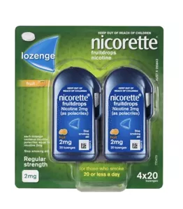 Nicorette Cooldrops Fruit Lozenges - 2mg 80 Pack - Picture 1 of 2
