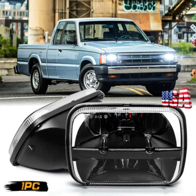 Faro LED alto/bajo para camioneta Mazda B2000 B2200 B2600 RX-7 H6054 negro 7x6 pulgadas Foto 1 de 4