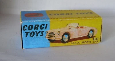 Repro Box Corgi Nr.302 MGA Sports Car