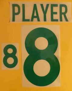 Flock Nummer number Trikot jersey shirt Brasilien Brasil Brazil 1999 - 2001 home - Bild 1 von 1