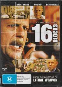 16 Blocks DVD New and Sealed Region 4 Bruce Willis Action - Picture 1 of 2
