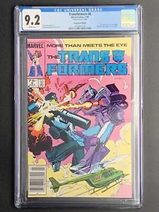 Transformers 6 Marvel 1985 CGC 9,2 páginas blancas variante quiosco Mark Jewelers - Imagen 1 de 3