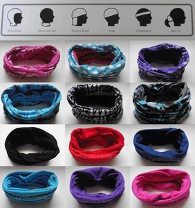 Multi Functional Kids Youth Headband Head Band Neck Warmer Gaiter Face Cover - Picture 1 of 25